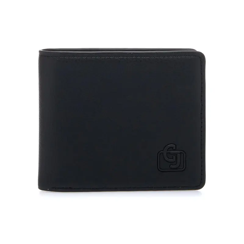 Portafoglio nero da uomo con porta carte interno