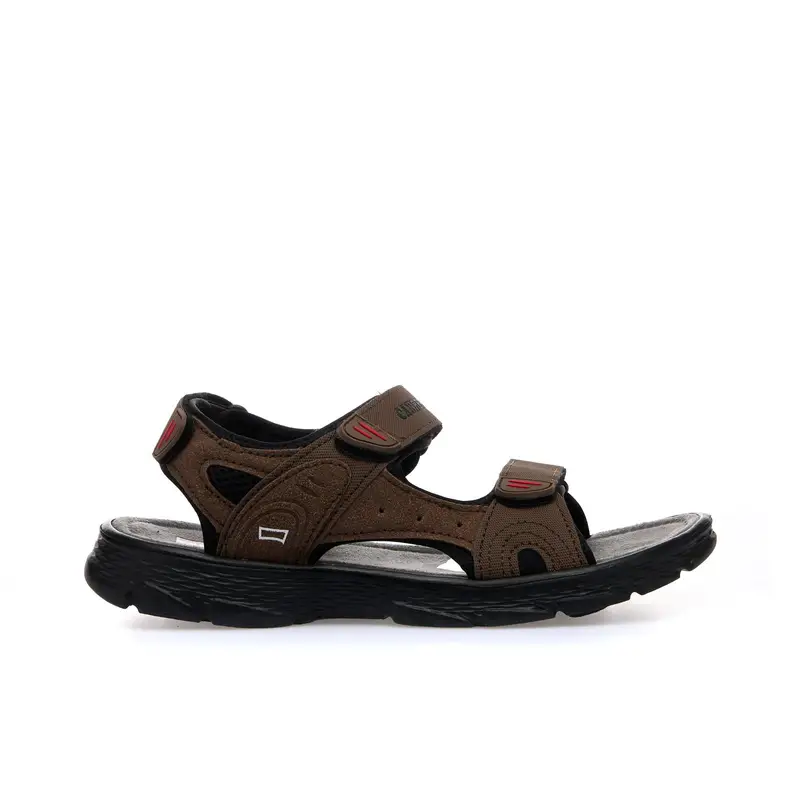 Sandali sportivi marroni da uomo con strappi