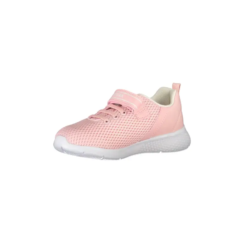 Scarpe Sneakers Bambina Rosa con Strap e Dettagli a Contrasto / Rosa miniatura 3