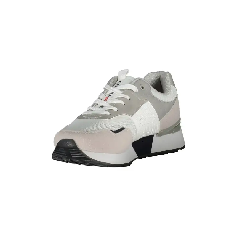 Scarpe Sneakers Uomo Bianche con Lacci e Dettagli a Contrasto / Bianco miniatura 2