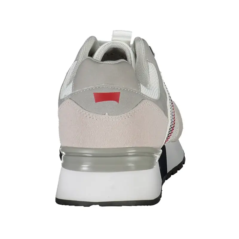 Scarpe Sneakers Uomo Bianche con Lacci e Dettagli a Contrasto / Bianco miniatura 3