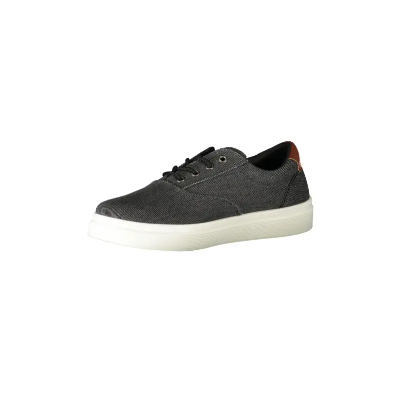 Scarpe Sneakers Uomo Nere con Dettagli a Contrasto / Nero miniatura 3