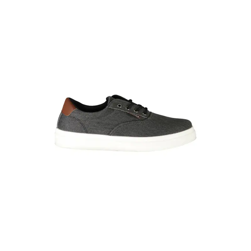 Scarpe Sneakers Uomo Nere con Dettagli a Contrasto / Nero