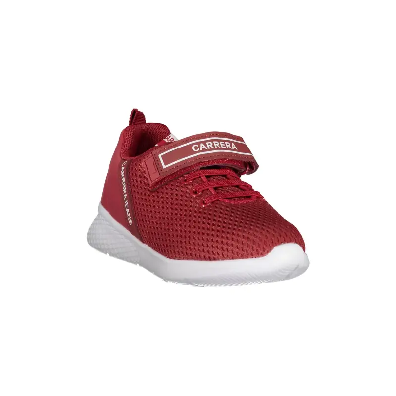 Scarpe Sportive Bambina Rosse con Strap e Lacci Elastici / Rosso miniatura 2