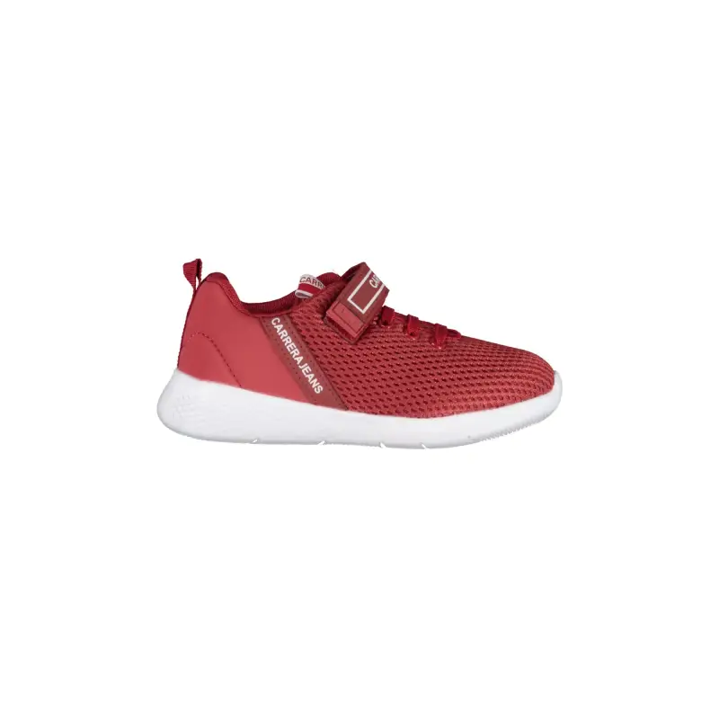 Scarpe Sportive Bambina Rosse con Strap e Lacci Elastici / Rosso