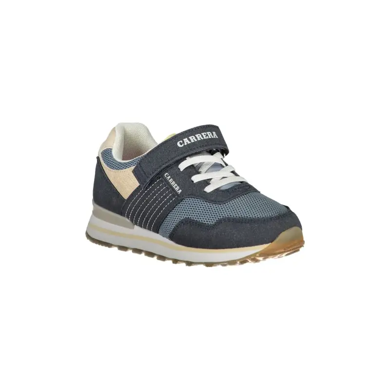 Scarpe Sportive Bambino Blu con Lacci Elastici e Strap / Blu miniatura 2