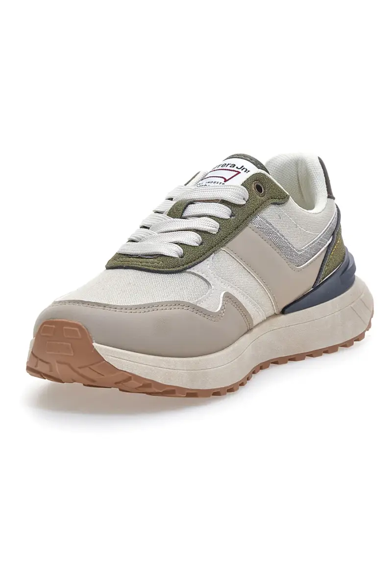 Sneakers Bianche e Beige multicolore suola zigrinata Carrera CAM45939J6377 [EARTH] miniatura 3