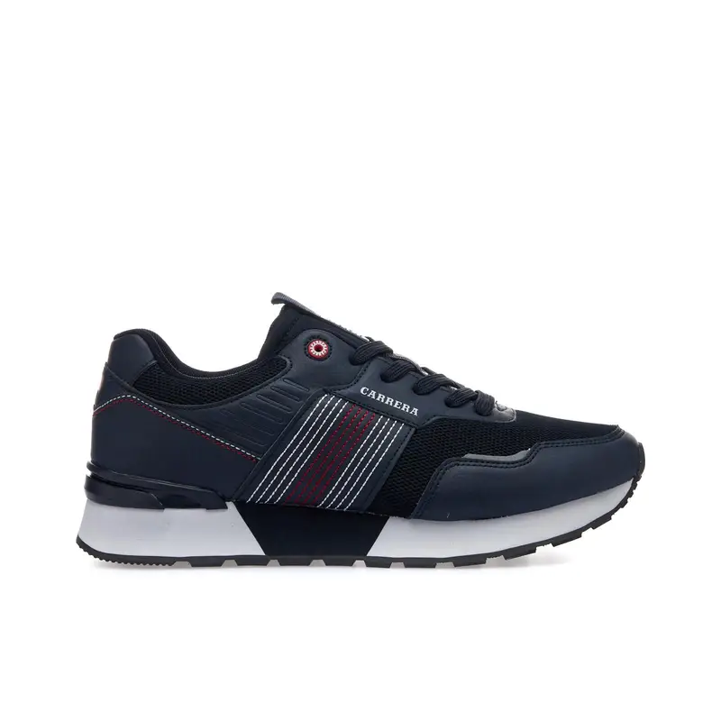 Sneakers blu con suola in gomma