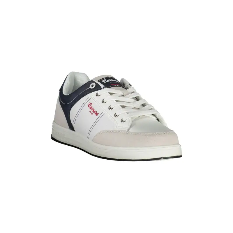 Sneakers Uomo Bianche con Lacci e Dettagli a Contrasto / Bianco miniatura 2