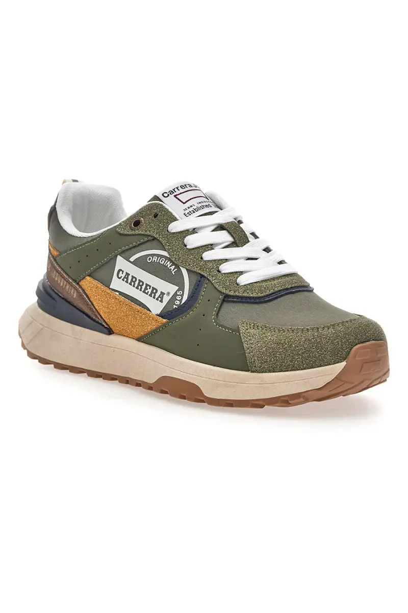 Sneakers Verde multicolore suola strutturata Carrera CAM45938J7765 [VERDE] miniatura 2