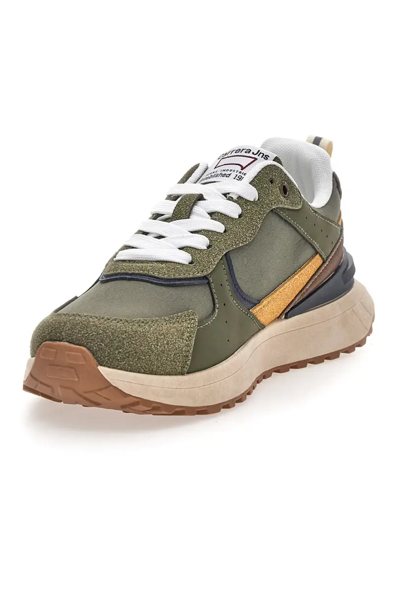 Sneakers Verde multicolore suola strutturata Carrera CAM45938J7765 [VERDE] miniatura 3