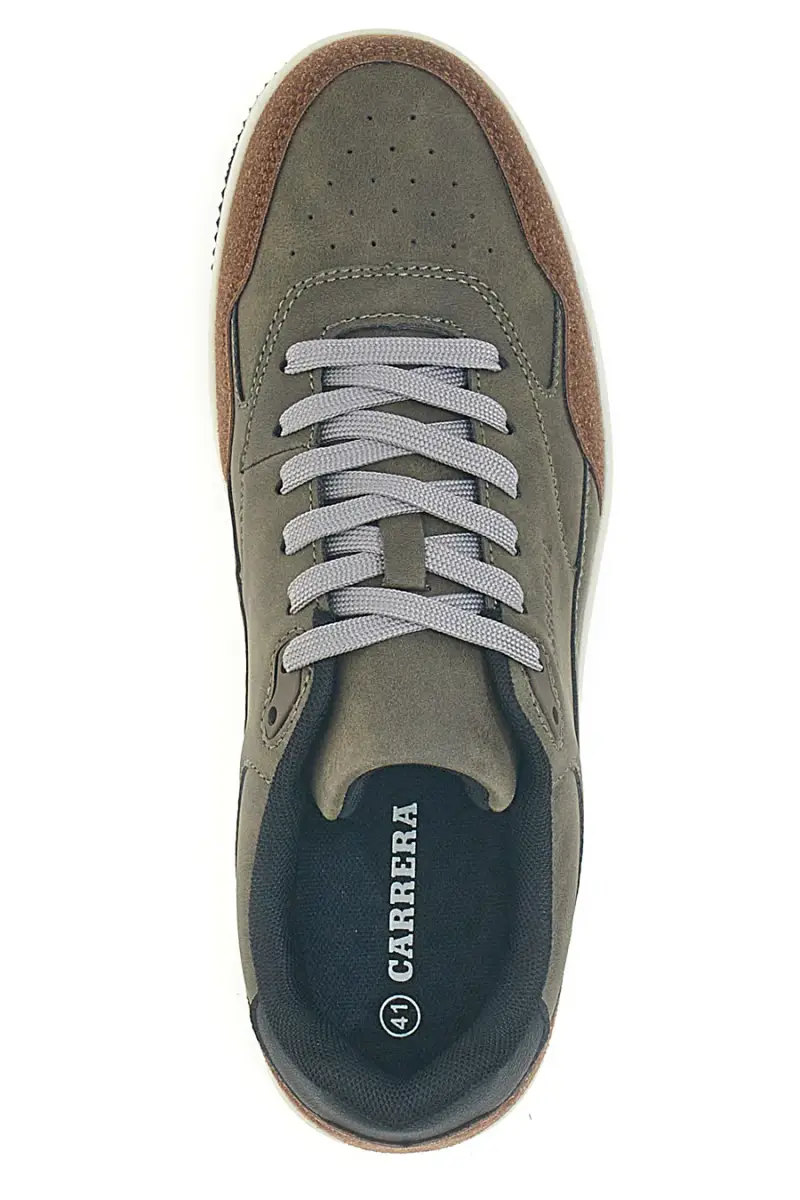 Sneakers verdi con inserti marroni Carrera CAM237046868 [TAUPE miniatura 3