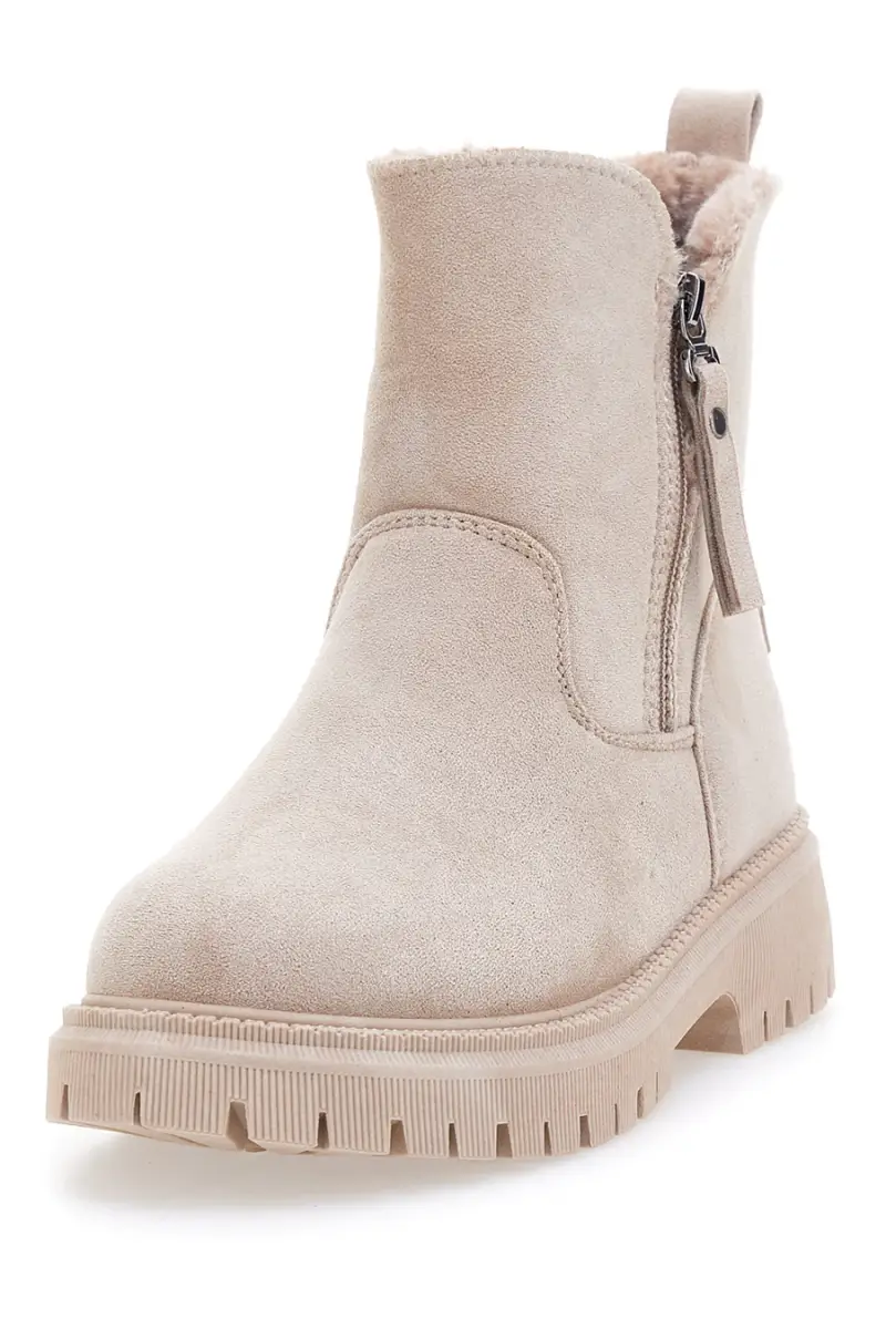 Stivaletti beige con zip laterale e interno con pelo Carrera CAW759106363 [EARTH] miniatura 4