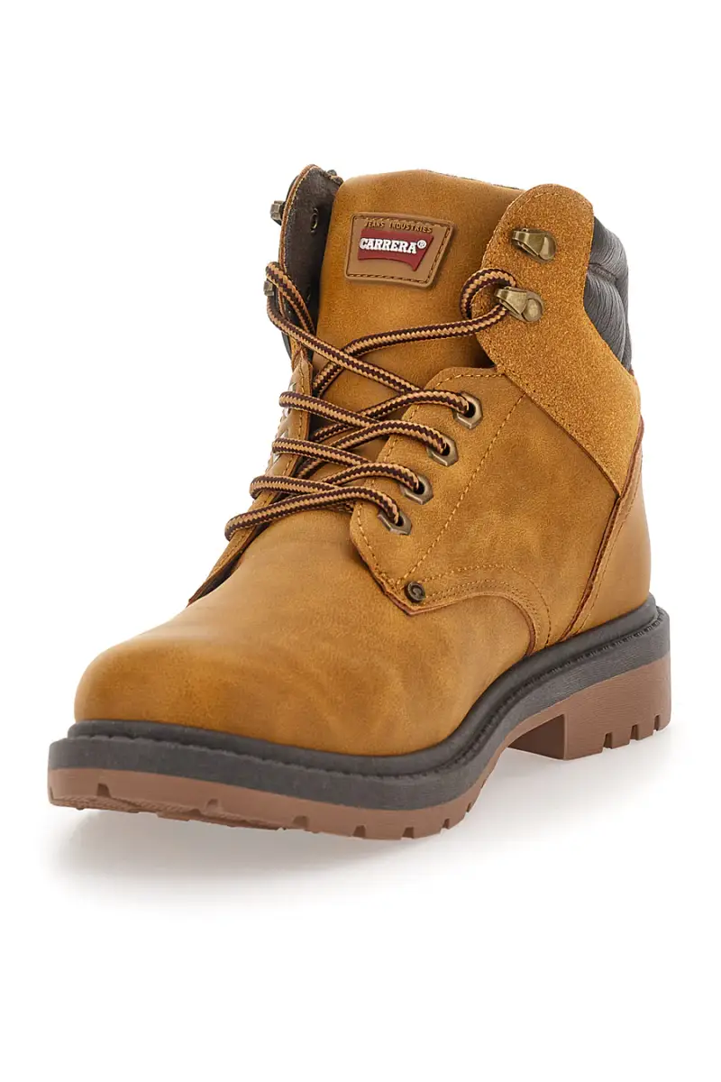 Stivaletti cuoio con collo imbottito Carrera CAM759056068 [CAFFE ] miniatura 3