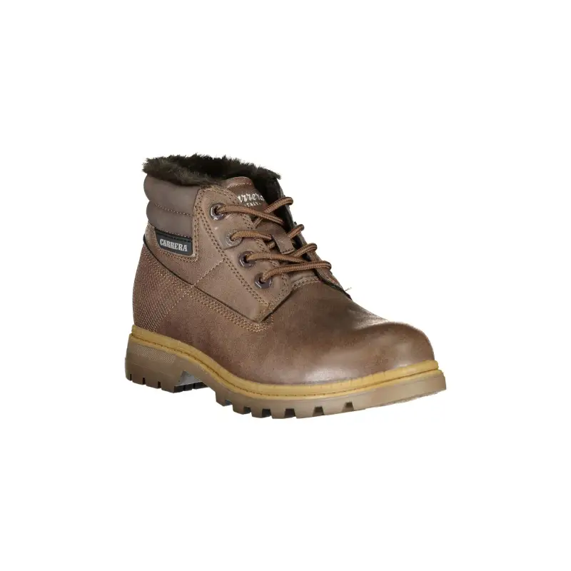 Stivaletti Donna Marroni con Lacci e Dettagli a Contrasto / Marrone miniatura 2