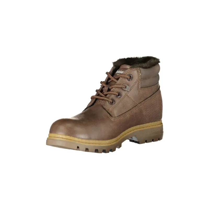 Stivaletti Donna Marroni con Lacci e Dettagli a Contrasto / Marrone miniatura 3