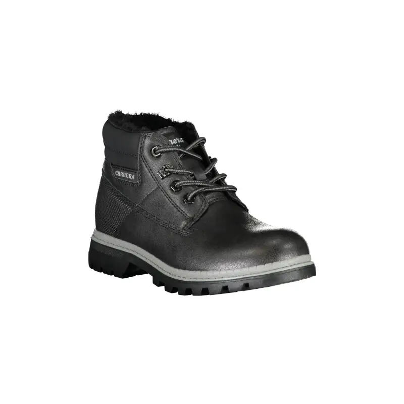 Stivaletti Donna Neri con Lacci e Dettagli a Contrasto / Nero miniatura 2