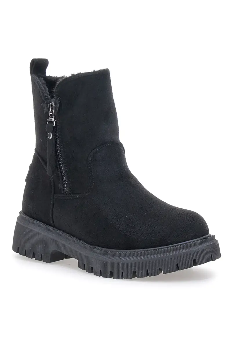 Stivaletti neri con zip laterale e interno con pelo Carrera CAW759102020 [NERO] miniatura 2