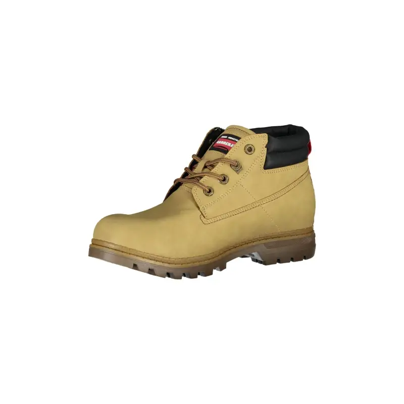 Stivaletti Uomo Beige con Lacci e Logo Laterale / Beige miniatura 3