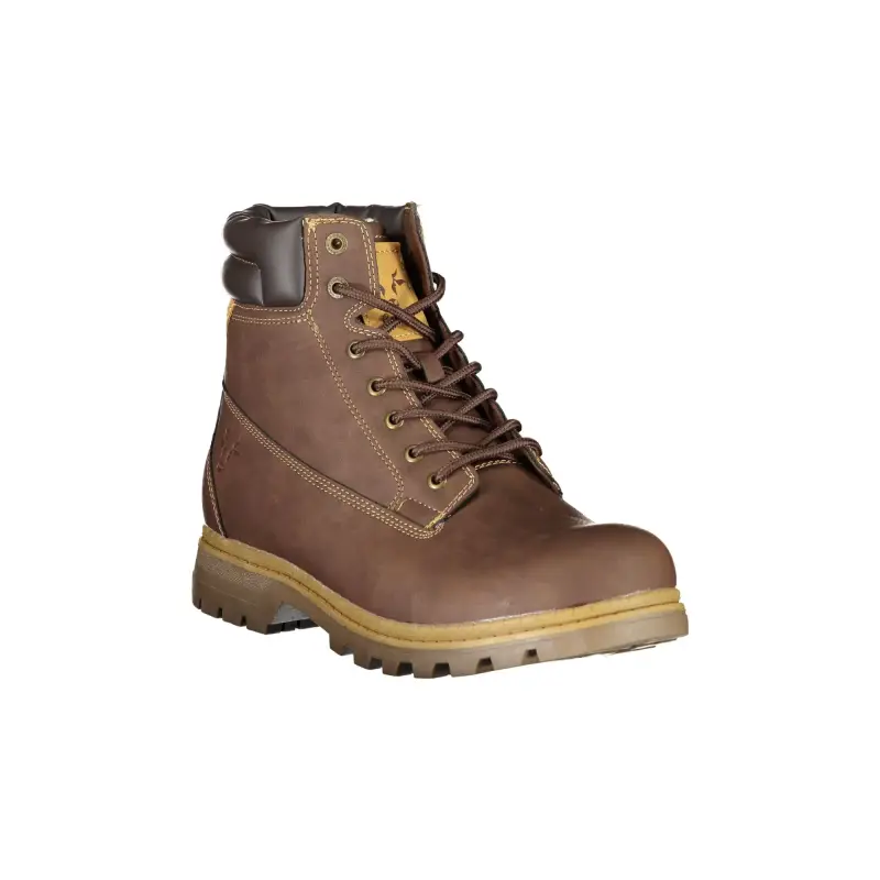 Stivaletti Uomo Marroni con Lacci e Dettagli a Contrasto / Marrone miniatura 2