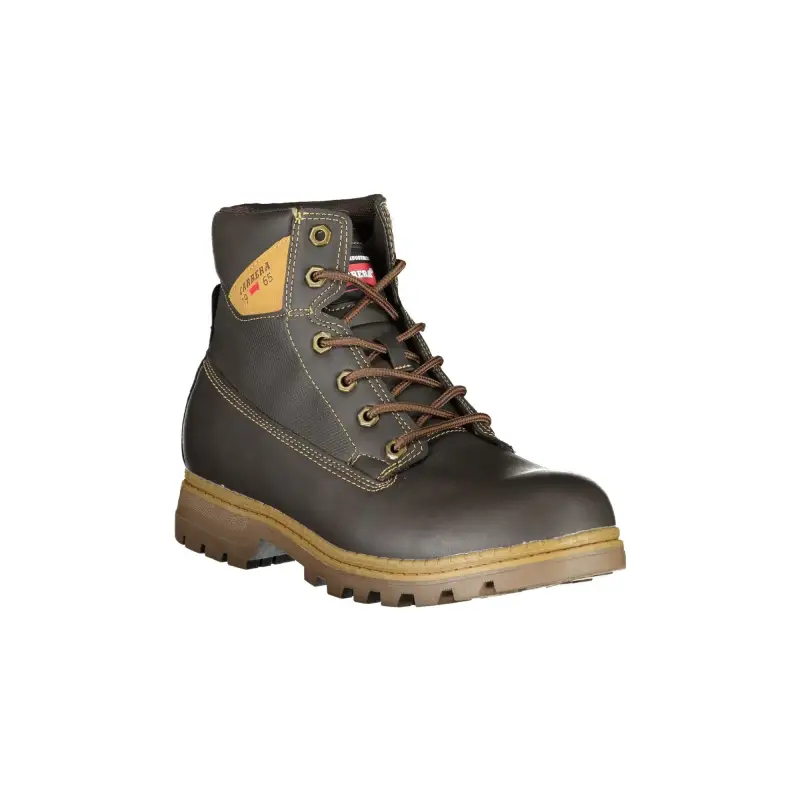 Stivaletti Uomo Marroni con Lacci e Dettagli a Contrasto / Marrone miniatura 2