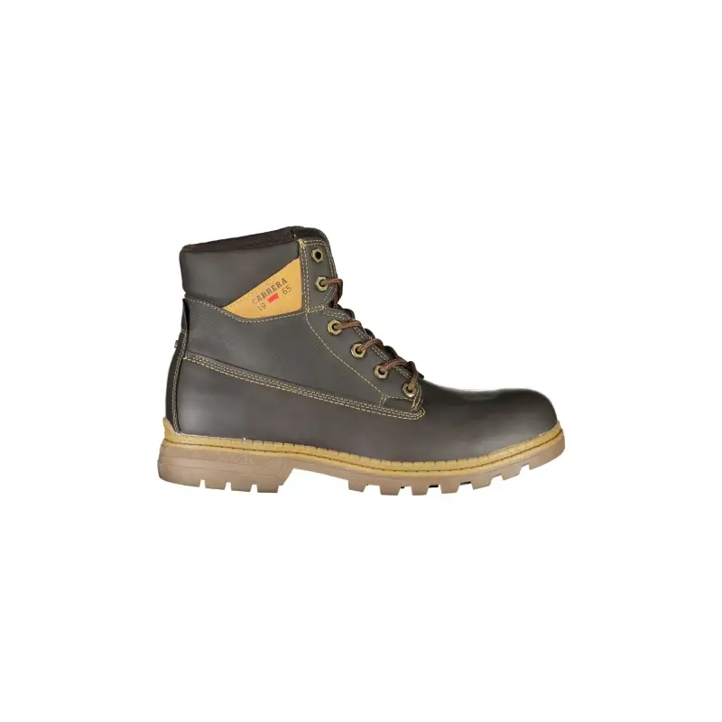 Stivaletti Uomo Marroni con Lacci e Dettagli a Contrasto / Marrone