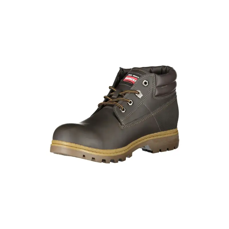 Stivaletti Uomo Marroni con Lacci e Dettagli a Contrasto / Marrone miniatura 3