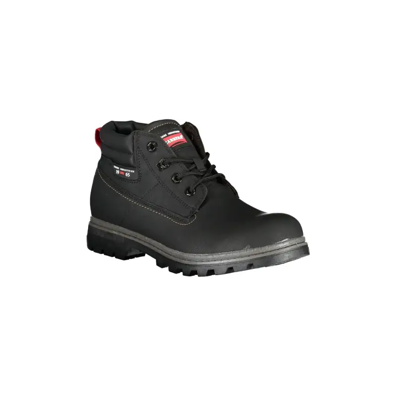 Stivaletti Uomo Neri con Lacci e Logo Laterale / Nero miniatura 2