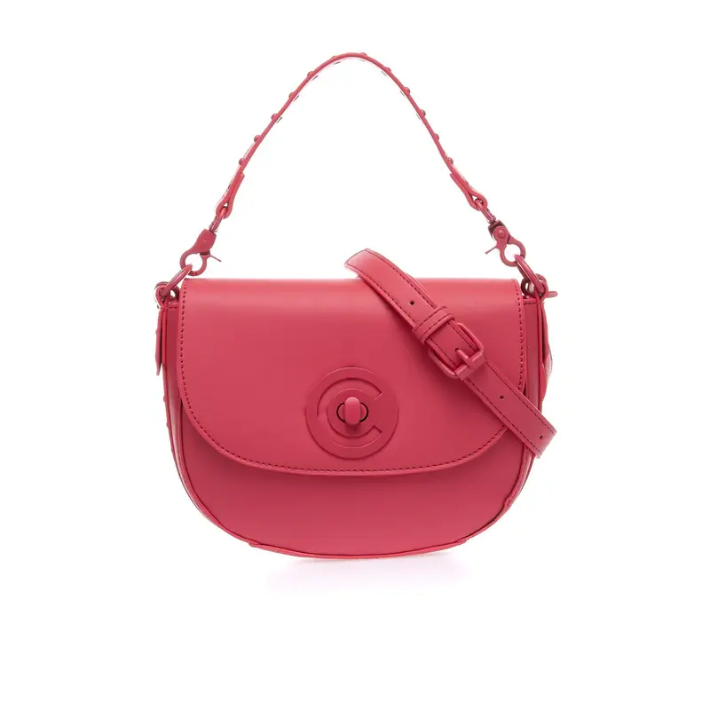 Tracolla fucsia stondata con patta