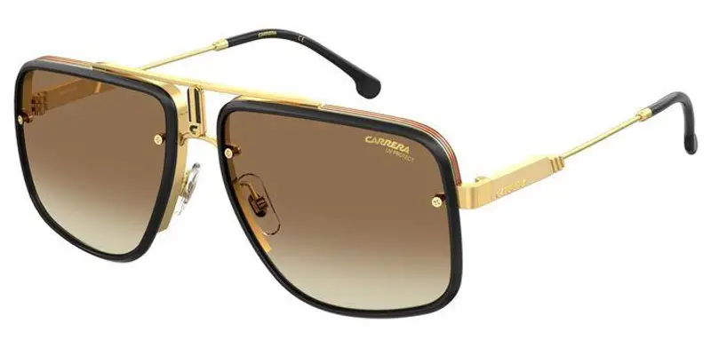 Carrera Unisex CA GLORY II 001/86 Occhiali da sole Metallo Oro Marrone Squadrata  Sfumato