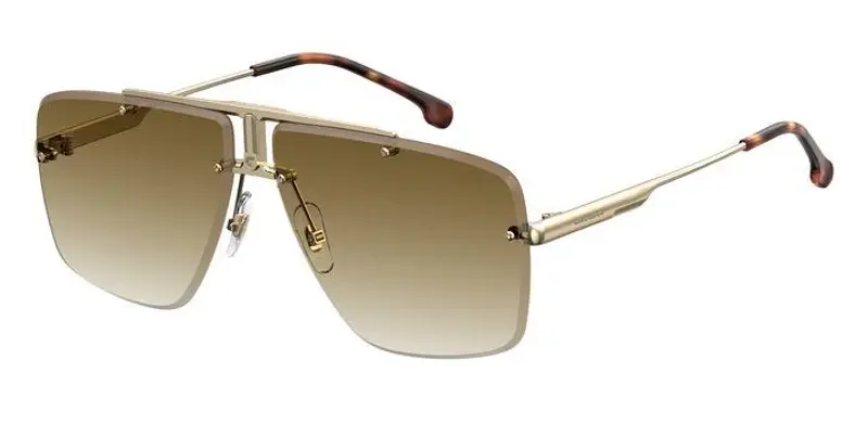 Carrera Unisex CARRERA 1016/S J5G/86 Occhiali da sole Metallo Oro Marrone Squadrata  Sfumato