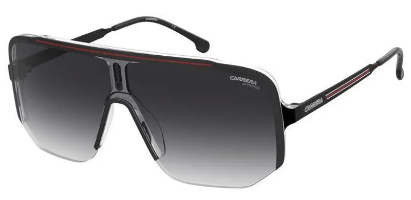 Carrera Unisex CARRERA 1060/S OIT/9O Occhiali da sole Plastica Nero Grigio Squadrata  Sfumato