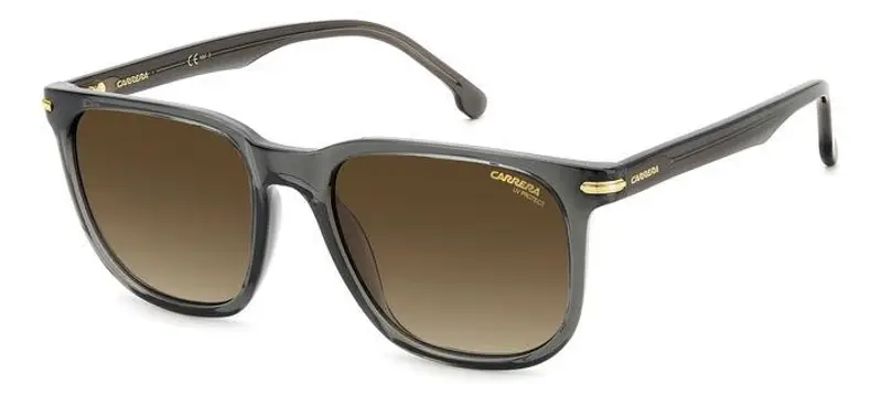 Carrera Unisex CARRERA 300/S KB7/HA Occhiali da sole Acetato Grigio Marrone Squadrata  Sfumato