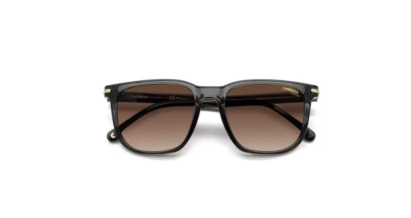 Carrera Unisex CARRERA 300/S KB7/HA Occhiali da sole Acetato Grigio Marrone Squadrata Sfumato miniatura 2