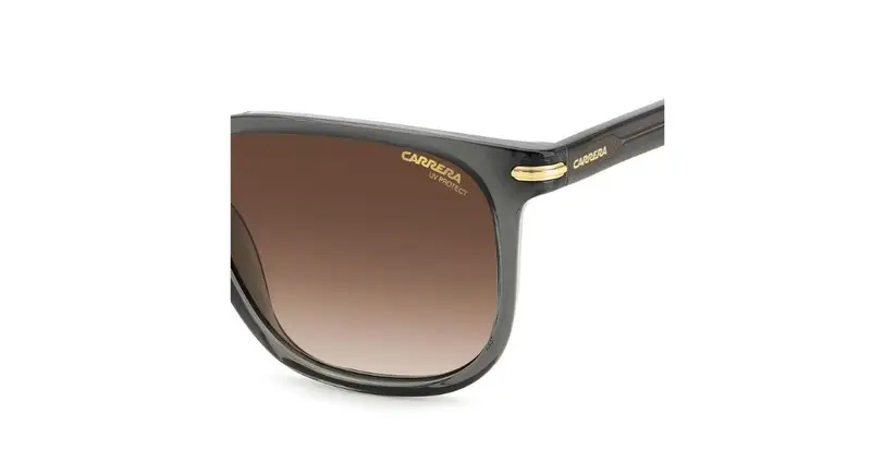 Carrera Unisex CARRERA 300/S KB7/HA Occhiali da sole Acetato Grigio Marrone Squadrata Sfumato miniatura 3