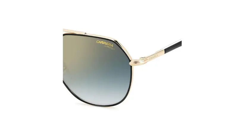 Carrera Unisex CARRERA 303/S 2M2/1V Occhiali da sole Metallo Oro Blu Geometrica Normale Sfumato miniatura 3