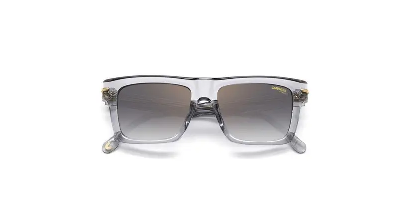 Carrera Unisex CARRERA 305/S KB7/FQ Occhiali da sole Acetato Grigio Grigio/oro Squadrata Specchiate Sfumato miniatura 2