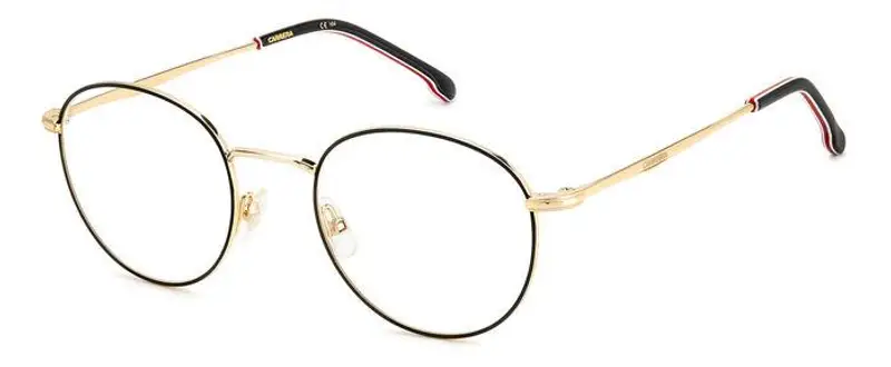 Carrera Unisex CARRERA 307 2M2 Montature da vista Acciaio Nero/Oro  Rotonda