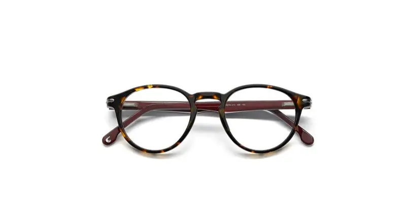Carrera Unisex CARRERA 310 086 Montature da vista Acetato Havana Rotonda miniatura 2
