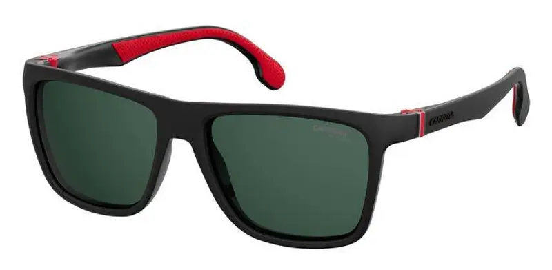Carrera Unisex CARRERA 5047/S 807/QT Occhiali da sole Plastica Nero Verde Squadrata