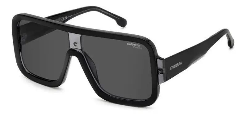 Unisex FLAGLAB 14 UIH/2K Occhiali da sole Acetato Grigio scuro Grigio Squadrata Normale Antiriflesso