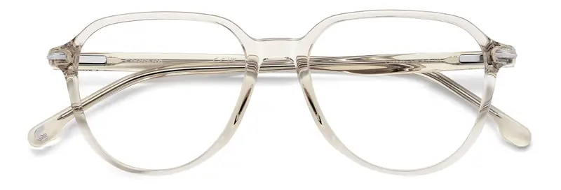 Carrera Uomo CARRERA 346 R1T Montature da vista Acetato Beige Rotonda Normale miniatura 2