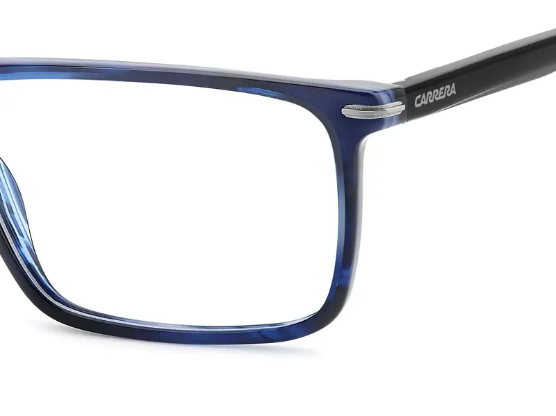 Carrera Uomo CARRERA 347 38I Montature da vista Acetato Blu Squadrata Normale miniatura 3