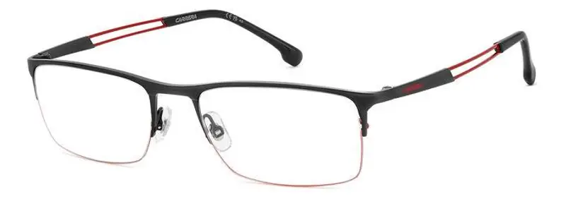 Carrera Uomo CARRERA 8899 BLX Montature da vista Metallo Nero opaco/Rosso  Squadrata