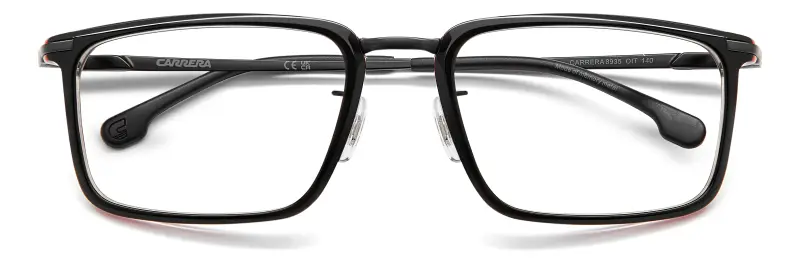 Uomo Carrera CARRERA 8935 OIT Montature da vista Acetato Nero Squadrata Normale miniatura 3