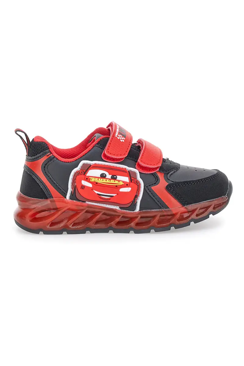 Sneakers nere e rosse con luci Cars D5010217S [NERO] miniatura 2