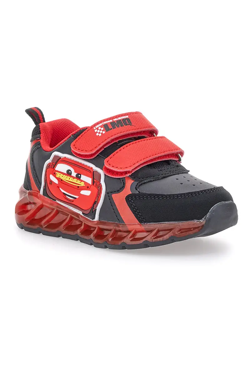Sneakers nere e rosse con luci Cars D5010217S [NERO] miniatura 3