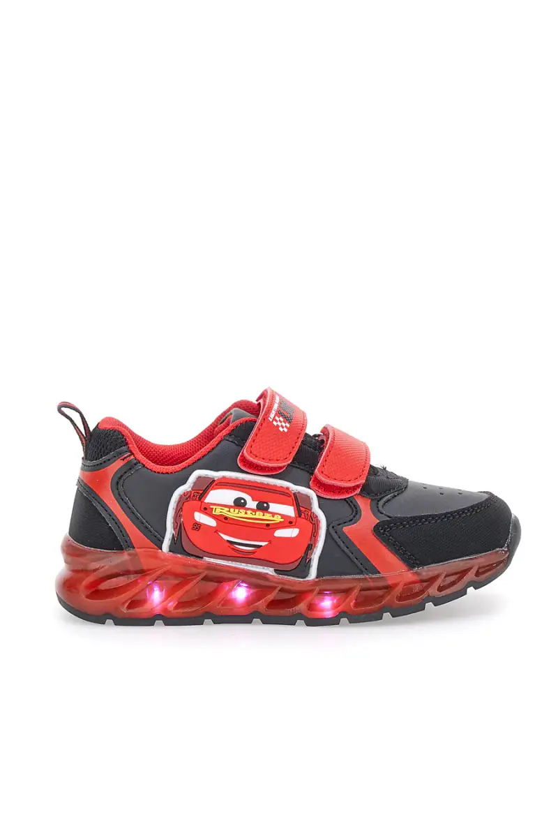 Sneakers nere e rosse con luci Cars D5010217S [NERO]