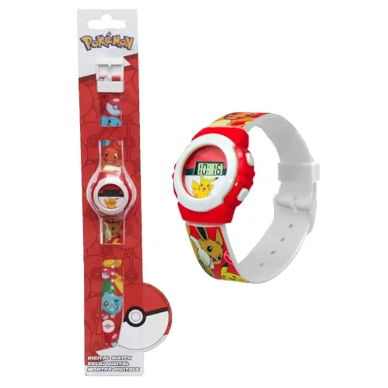CARTOON Orologio da polso digitale P1kachu, per bambini, in confezione sagomata miniatura 2