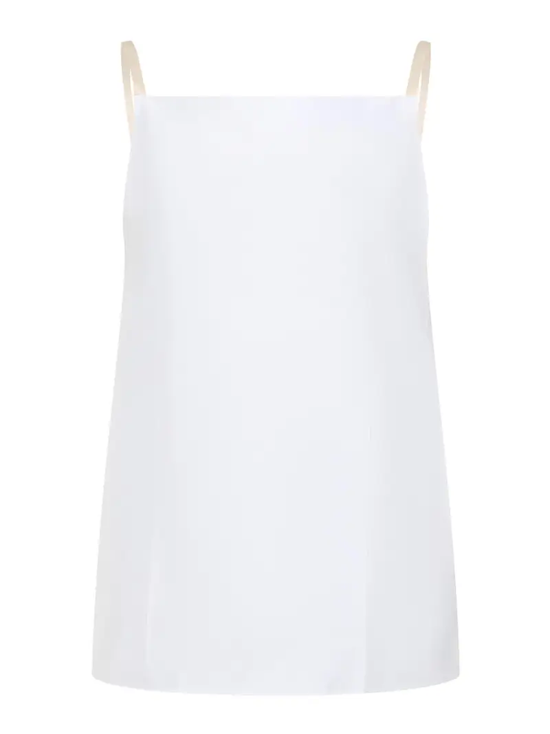 Top poliestere Bianco